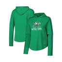 アンダーアーマー レディース カットソー トップス Women's Green Notre Dame Fighting Irish Game Day Knockout Long Sleeve Hooded T-Shirt Green(4)