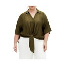 シティーシック レディース カットソー トップス Plus Size Rosie Shirt Khaki(4)