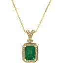 エフィー コレクション レディース ネックレス・チョーカー・ペンダントトップ アクセサリー Brasilica by EFFY Emerald (2-1/5 c...