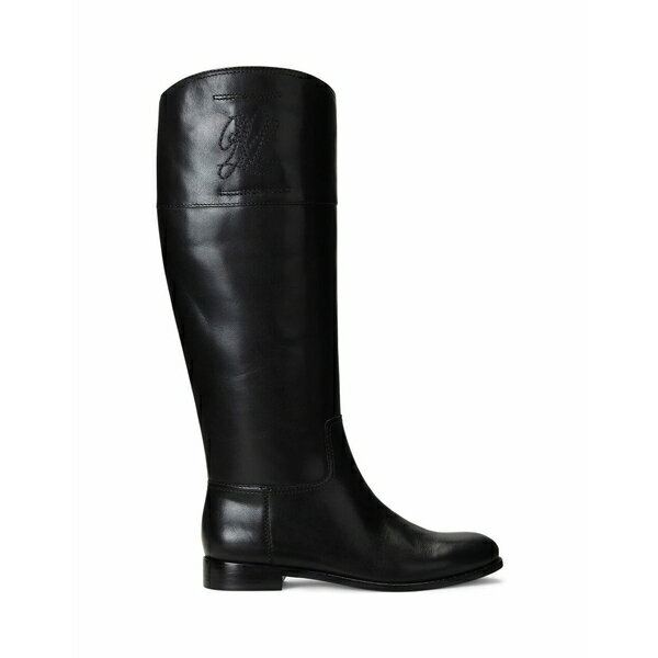 【送料無料】 ラルフローレン レディース ブーツ シューズ JUSTINE BURNISHED LEATHER RIDING BOOT Black