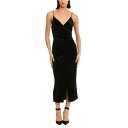 hi[K fB[X s[X gbvX Women's Rhinestone-Strap Midi Dress Black