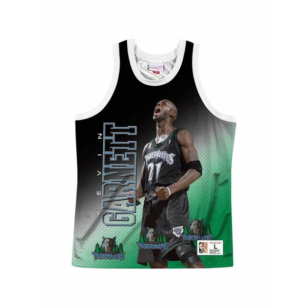 ミッチェル&ネス メンズ Tシャツ トップス X nba timberwolves kevin garnett behind the back jersey White