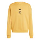 AfB_X Y p[J[EXEFbgVc AE^[ Real Madrid adidas Lifestyle Crew Sweatshirt Yellow