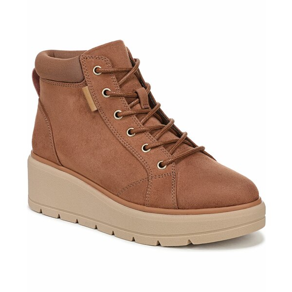 ドクター・ショール レディース ブーツ シューズ Women's Nice Day Max Alpine Wedge Water Resistant Booties Honey Brown Microfiber