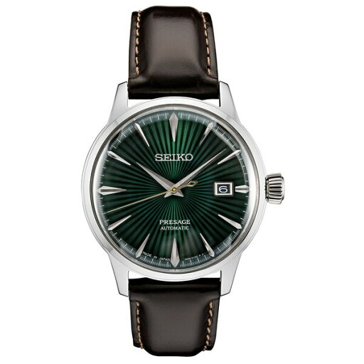セイコー メンズ 腕時計 アクセサリー Men's Automatic Presage Brown Leather Strap Watch 40.5mm Brown セイコー メンズ 腕時計 アクセサリー Men's Automatic Presage Brown Leather Strap Watch 40.5mm Brown