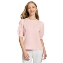 ジョーンズニューヨーク レディース ニット&セーター アウター Women's Stitch Puff Sleeve Crewneck Sweater Petal Pink