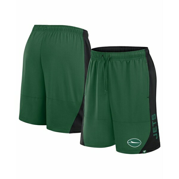 ファナティクス メンズ カジュアルパンツ ボトムス Men's Green New York Jets No Defense Shorts Green