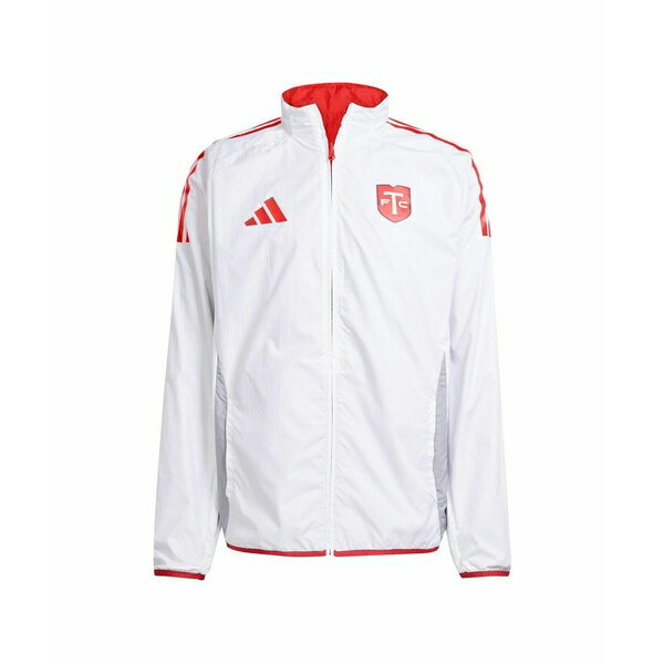 アディダス メンズ ジャケット＆ブルゾン アウター Men's Red/White Toronto FC 2025 Anthem Reversible Full-Zip Jacket Red, White