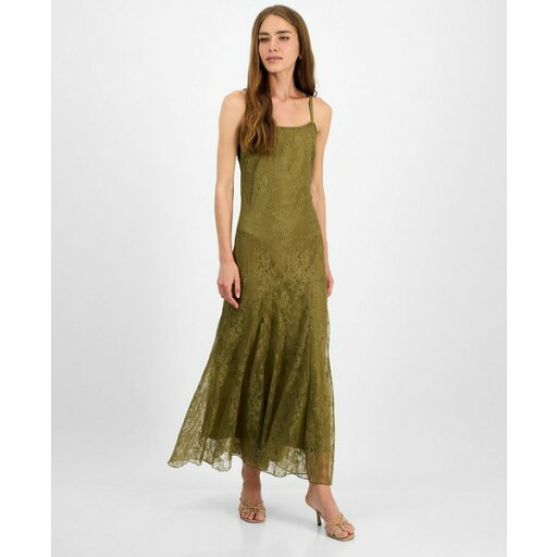 スティーブ マデン レディース ワンピース トップス Women's Veera Sleeveless Chantilly Lace Dress Deep Olive スティーブ マデン レディース ワンピース トップス Women's Veera Sleeveless Chantilly Lace Dress Deep Olive