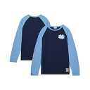 ミッチェル&ネス メンズ シャツ トップス Men's Navy North Carolina Tar Heels Legendary Slub Raglan Long Sleeve T-shirt Navy