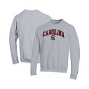 チャンピオン メンズ パーカー・スウェットシャツ アウター Men's Heather Gray South Carolina Gamecocks Arch Over Logo Pullover Sweatshirt Heather Gray
