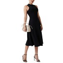 ゲス レディース ワンピース トップス Women's Cassandra Mock Neck Sleeveless Midi Dress Jet Black A996