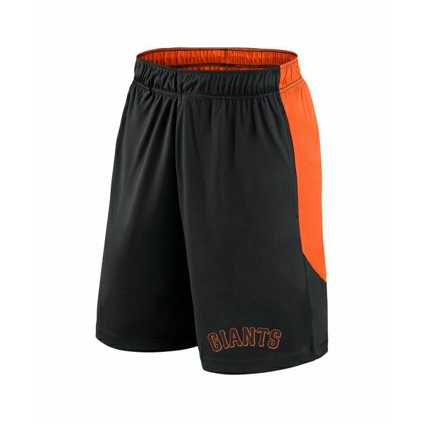ファナティクス メンズ カジュアルパンツ ボトムス Men's Black/Orange San Francisco Giants Launch Polyester Shorts Black, Orange