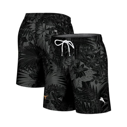トッミーバハマ メンズ カジュアルパンツ ボトムス Men's Black Texas Longhorns Santiago Palms Board Shorts Black トッミーバハマ メンズ カジュアルパンツ ボトムス Men's Black Texas Longhorns Santiago Palms Board Shorts Black