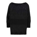 【送料無料】 エルマンノ シェルヴィーノ レディース ニット&セーター アウター Sweaters Black