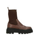 【送料無料】 イレブンティ レディース ブーツ シューズ Ankle boots Brown