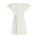 シー レディース ワンピース トップス Vienne Cotton Tunic-Style Minidress white