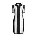 ヴィクター・グレモード レディース ワンピース トップス Two-Tone Cotton & Cashmere Polo Dress black white