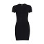 إ ץ쥹ȥ ǥ ԡ ȥåץ Logo-Embroidered Bodycon Minidress black white