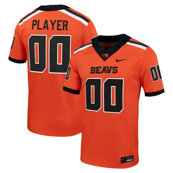 ナイキ メンズ ユニフォーム トップス Oregon State Beavers Nike NIL PickAPlayer Football Game Jersey Orange
