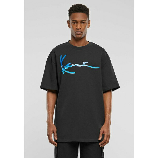 カール カナイ メンズ Tシャツ トップス WATER SIGNATURE - Print T-shirt - black