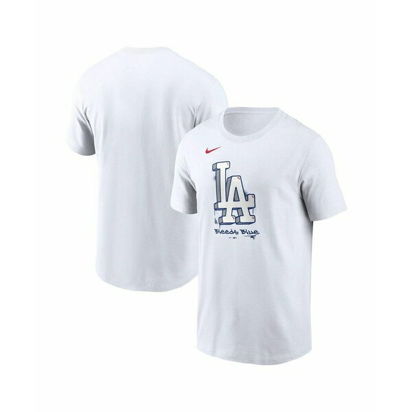 ナイキ メンズ Tシャツ トップス Men's White Los Angeles Dodgers Local Hometown T-Shirt White