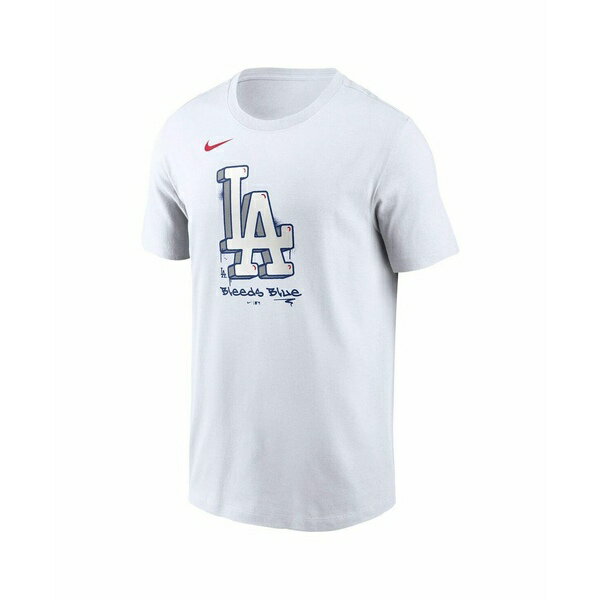 ナイキ メンズ Tシャツ トップス Men's White Los Angeles Dodgers Local Hometown T-Shirt White