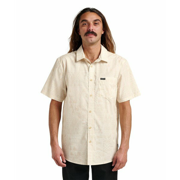 クイックシルバー メンズ シャツ トップス Men's Makaha Classic Short Sleeve Shirt Off white