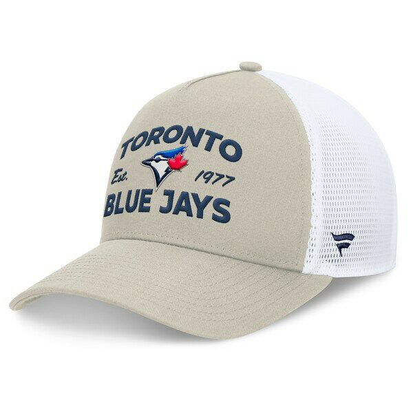 ファナティクス メンズ 帽子 アクセサリー Toronto Blue Jays Fanatics AFrame Trucker Adjustable Hat Stone
