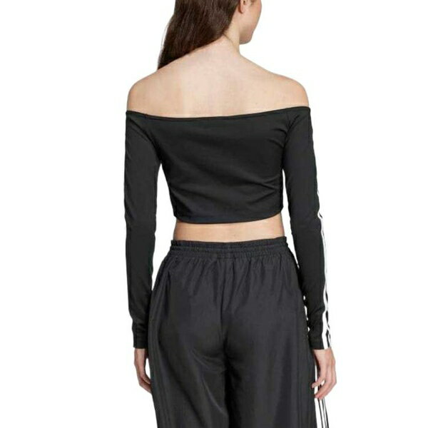 adidas アディダス メンズ スニーカー 【adidas Adicolor Off Shoulder Long Sleeve Long-Sleeve Top 'Black' JD0274】 サイズ US_M_L