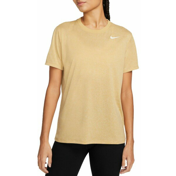 ナイキ レディース シャツ トップス Nike Women's Dri-FIT Legend T-Shirt Wheat Gold