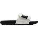 ナイキ メンズ サンダル シューズ Nike Men's OffCourt Adjustable Slides Summit White/Black