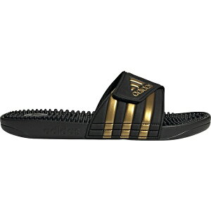 アディダス メンズ サンダル シューズ adidas Men's Adissage Slides Black/Gold