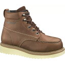 ウルヴァリン ウルヴァリン メンズ ブーツ シューズ Wolverine Men's Moc-Toe Wedge 6” Wide Steel Toe Work Boots Brown