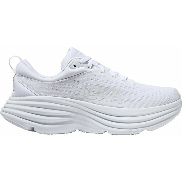 ホカオネオネ レディース ランニング スポーツ HOKA Women's Bondi 8 Running Shoes White/White