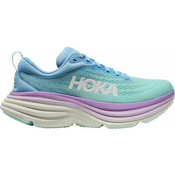 ホカオネオネ レディース ランニング スポーツ HOKA Women's Bondi 8 Running Shoes Airy Blue