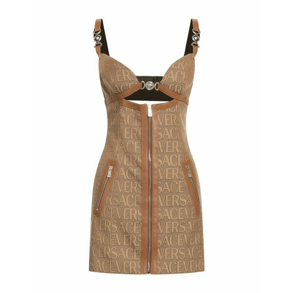 【送料無料】 ヴェルサーチ レディース ワンピース トップス Mini dresses Green