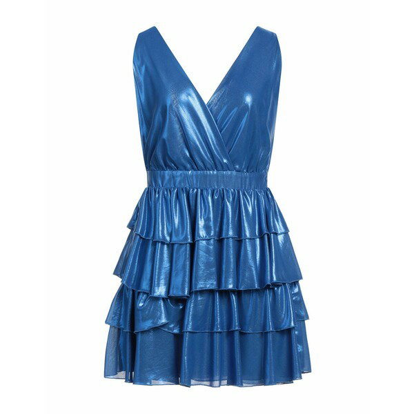 【送料無料】 ブルマリン レディース ワンピース トップス Mini dresses Blue