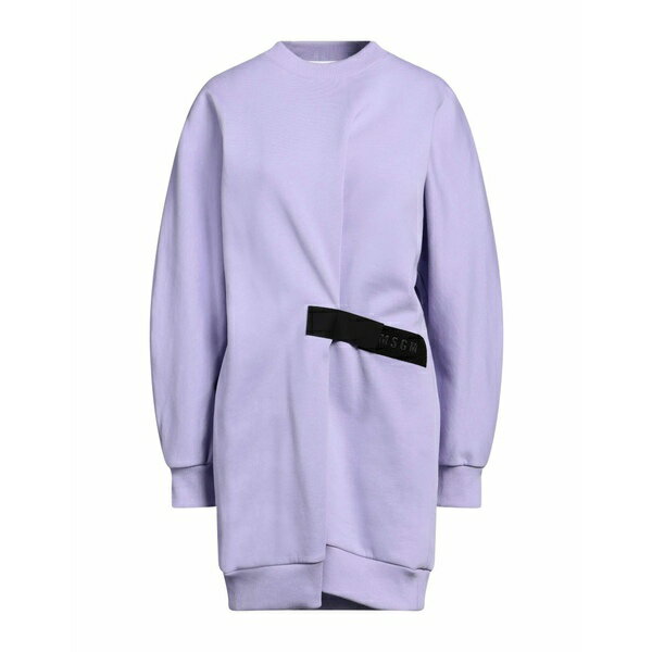 【送料無料】 エムエスジイエム レディース ワンピース トップス Mini dresses Purple