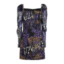 【送料無料】 ロベルトカヴァリ レディース ワンピース トップス Mini dresses Purple
