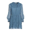 【送料無料】 サンドロ レディース ワンピース トップス Mini dresses Blue