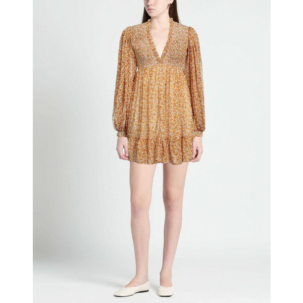 【送料無料】 バイティモ レディース ワンピース トップス Mini dresses Yellow