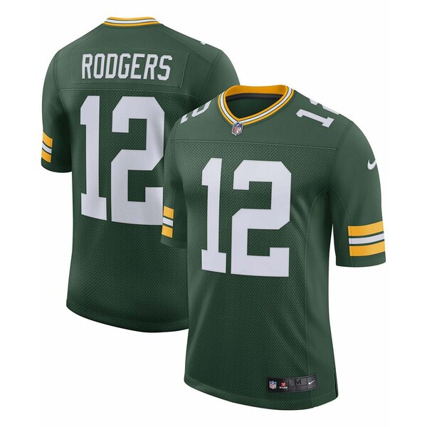 ナイキ メンズ ユニフォーム トップス Men's Green Bay Packers Aaron Rodgers Classic Limited Player Jersey Green