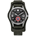 シチズン メンズ 腕時計 アクセサリー Eco-Drive Men's Marvel Captain America Forever Gray Fabric Strap Watch 40mm Gray(2)
