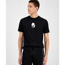 カールラガーフェルド メンズ シャツ トップス Men's Karl Head Graphic T-Shirt Black(4)