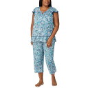 エレントレイシー レディース カットソー トップス Plus Size Cropped Flutter-Sleeve Pajama Set Multi Paisley(4)