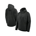 ナイキ メンズ ジャケット&ブルゾン アウター Men's Black West Virginia Mountaineers Performance Full-Zip Woven Jacket Black(4)