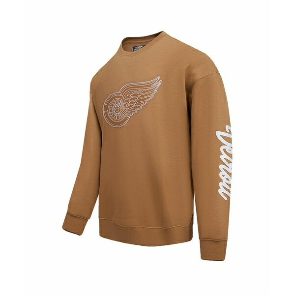プロスタンダード メンズ パーカー・スウェットシャツ アウター Men's Brown Detroit Red Wings Paint the City Pullover Sweatshirt Brown