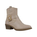 ジーシーシューズ レディース ブーツ シューズ Women's Avery Woven Western Ankle Boots Beige