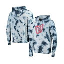 ニューエラ メンズ パーカー・スウェットシャツ アウター Men's Navy Washington Nationals Tie-Dye Pullover Ho...